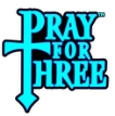 pray for three icon, logo